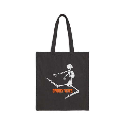 Spooky Vibes Skeleton Tote Bag