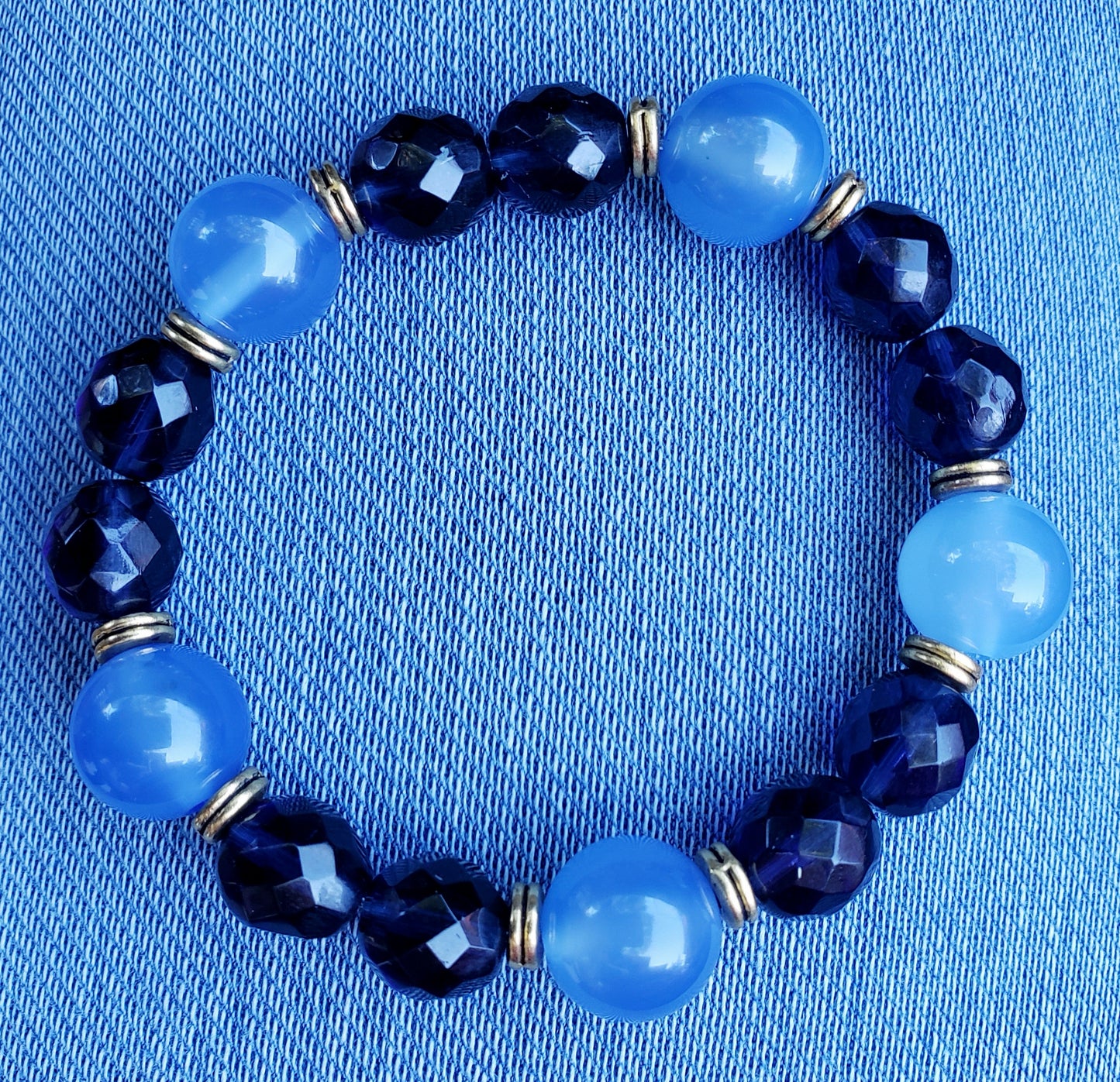 Blues Elastic Stretch Bracelet