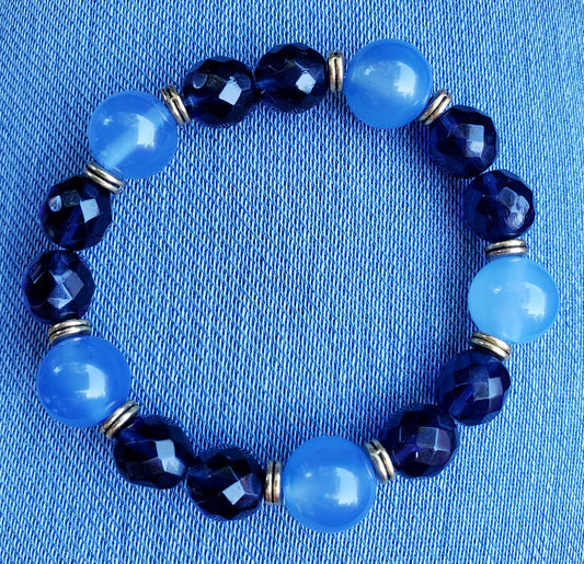 Blues Elastic Stretch Bracelet