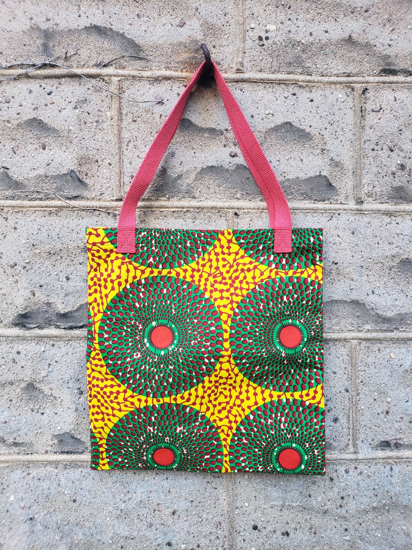 Yellow Print Tote Bag