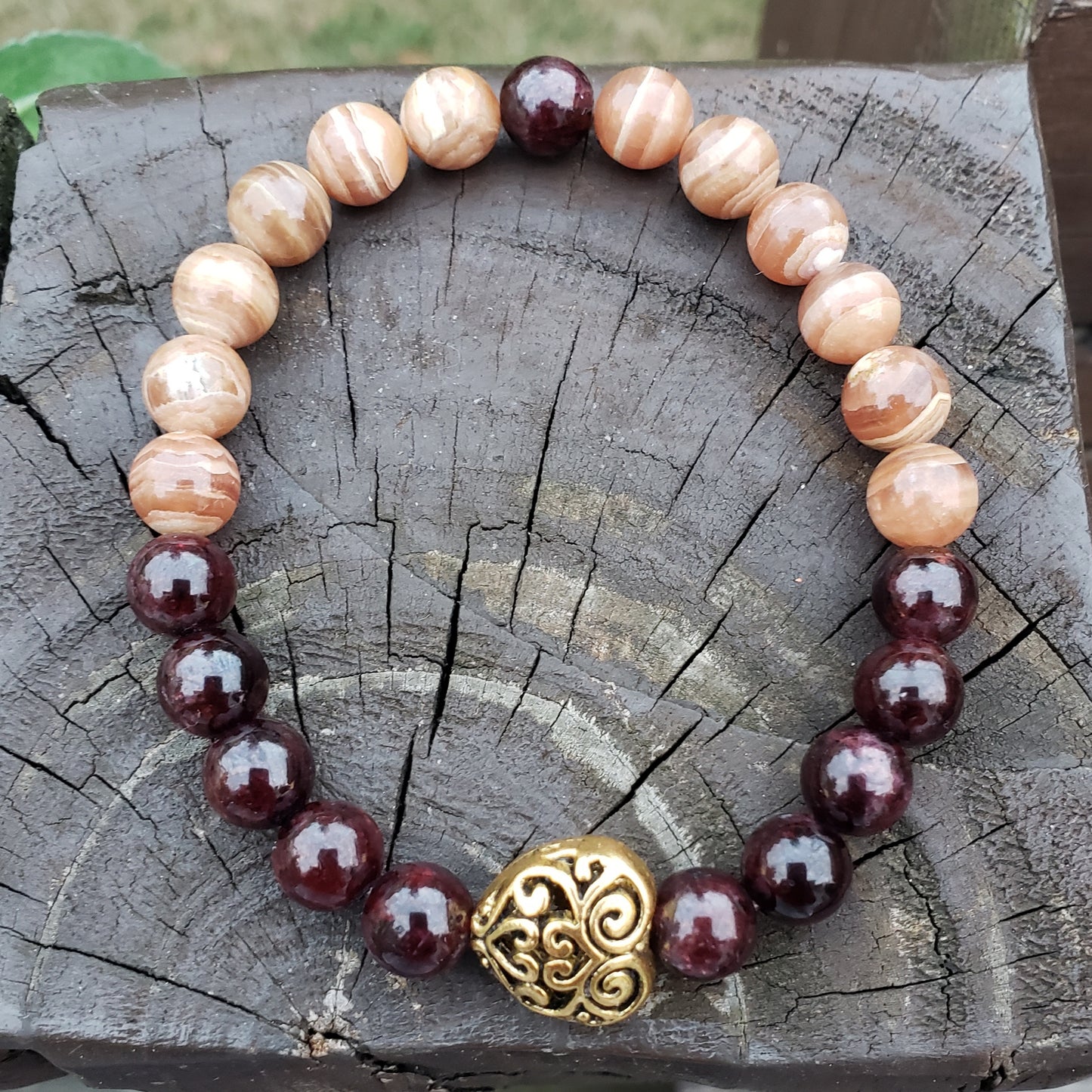 Sunstone Elastic Stretch Bracelet