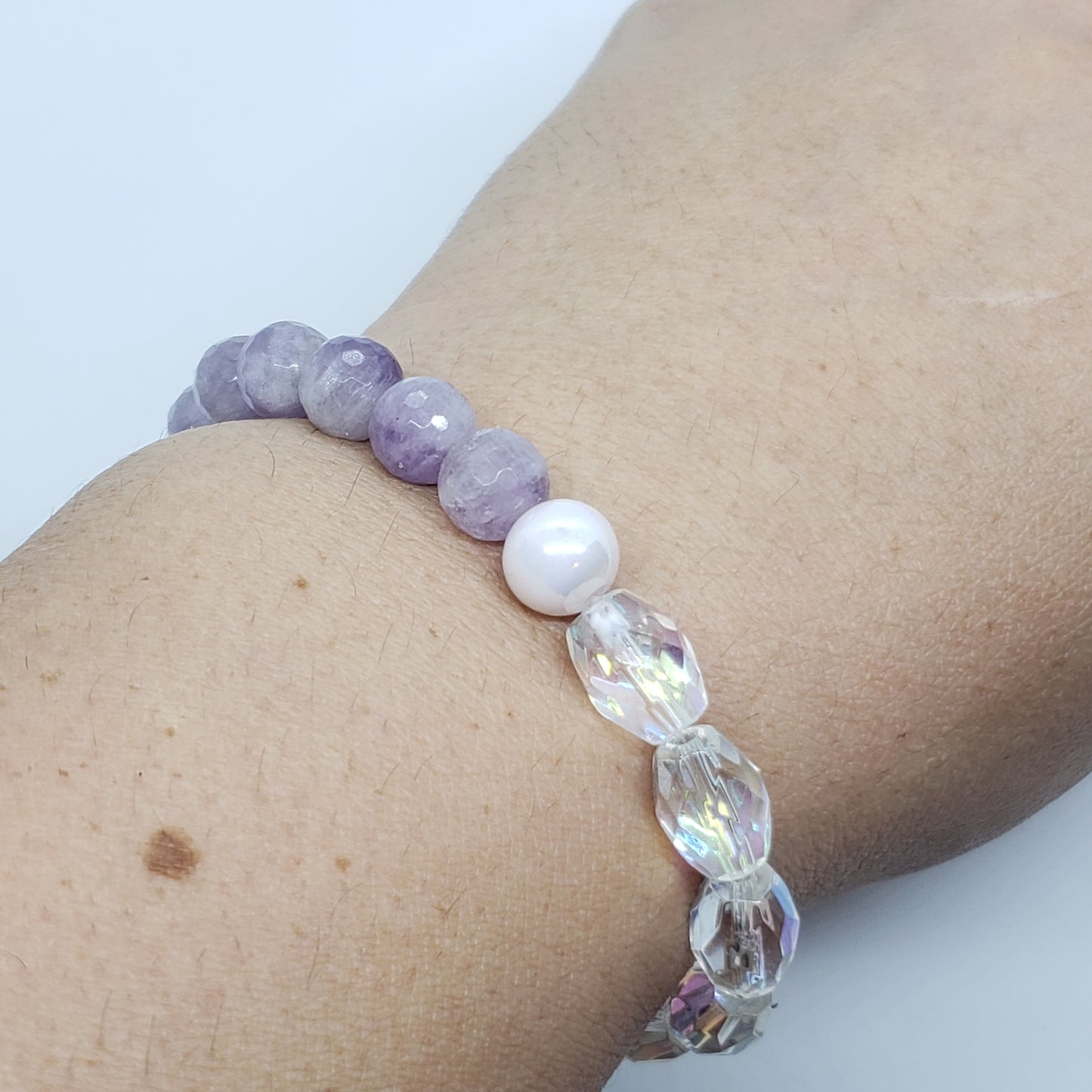 Lavender Elastic Stretch Bracelet