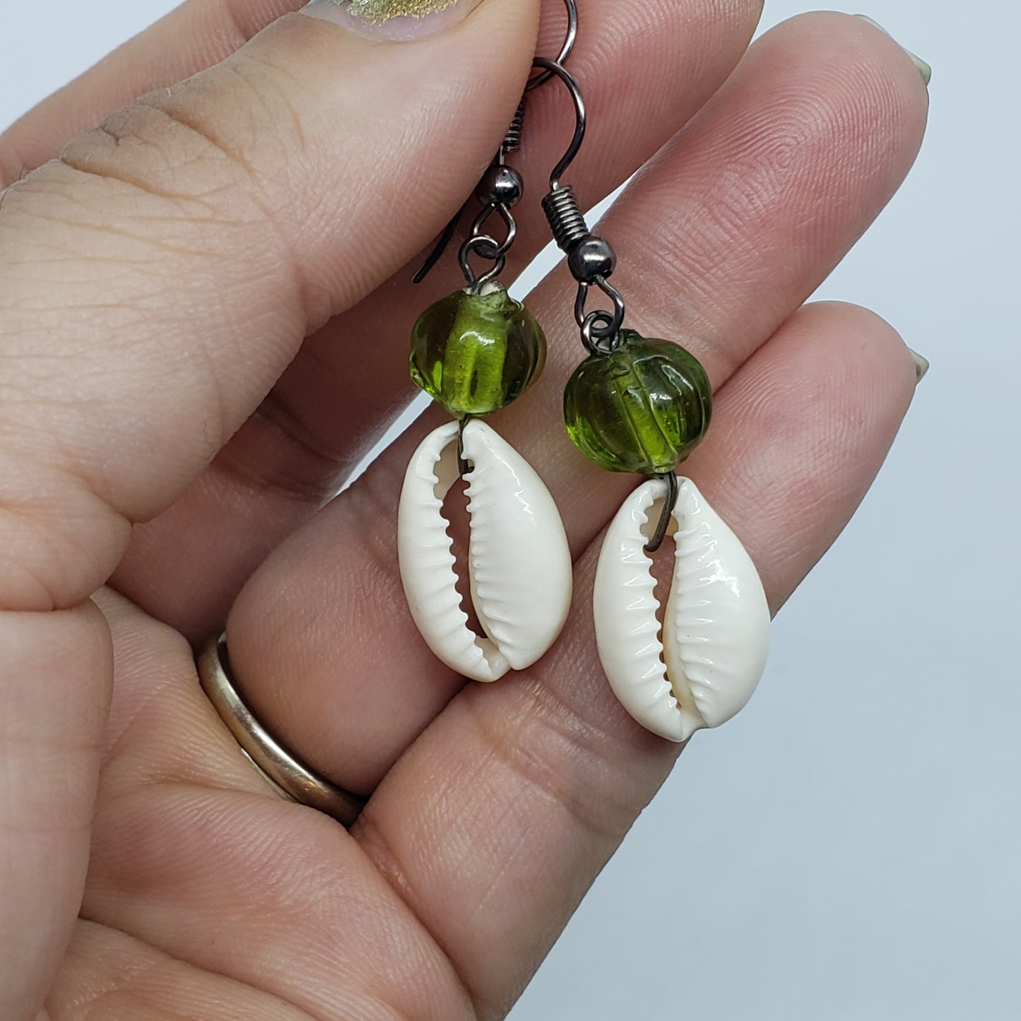 Cowrie Dangle Earrings