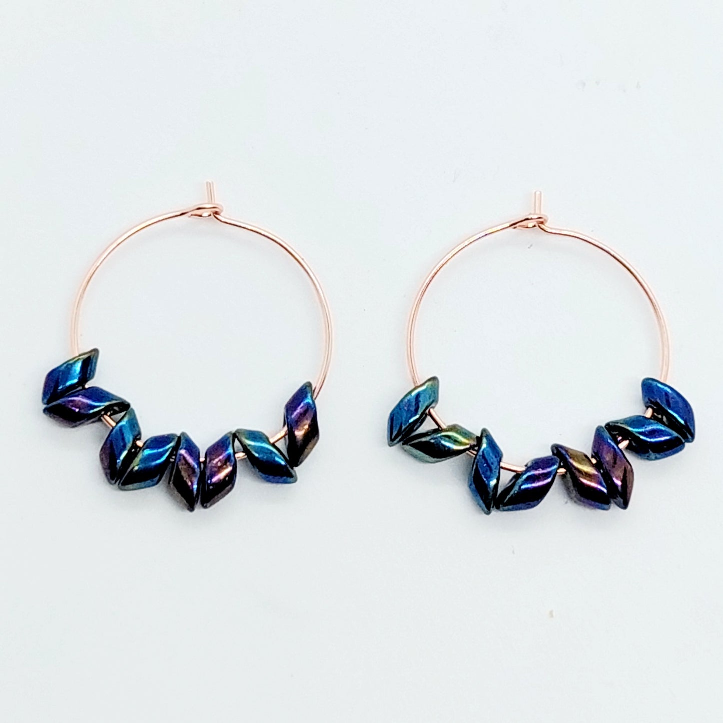 Iridescent Hoop Earrings