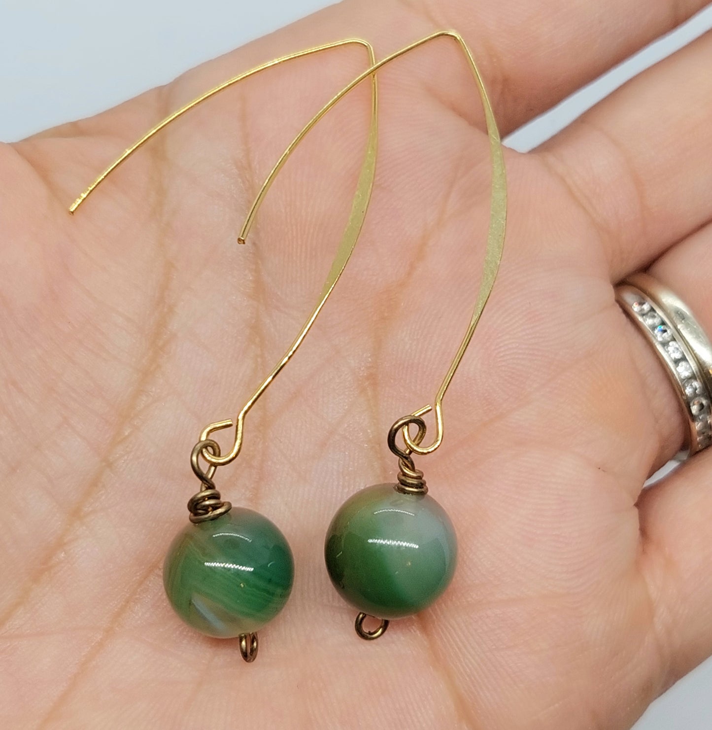 Agate Drop Earrings