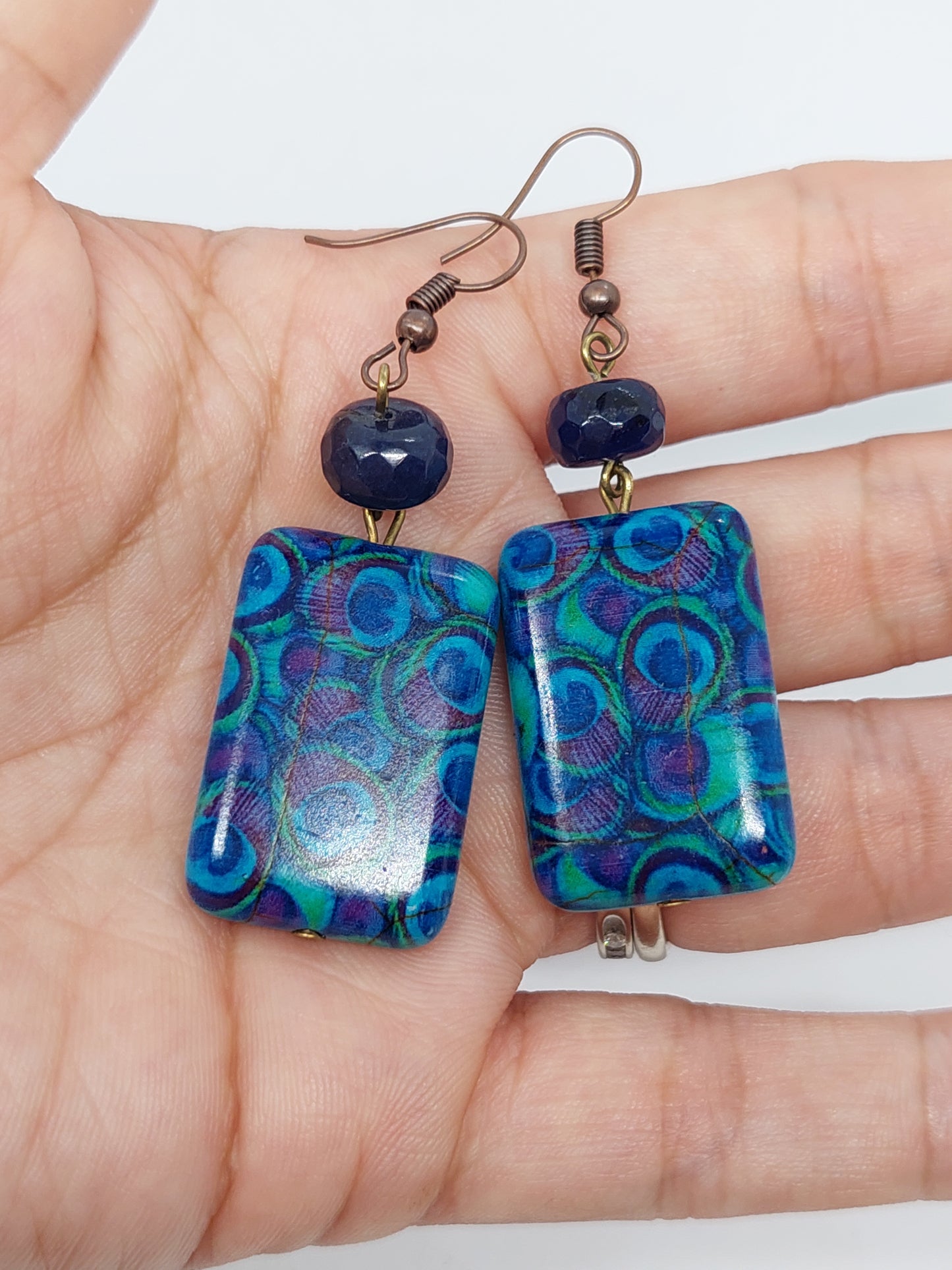 Peacock Dangle Earrings