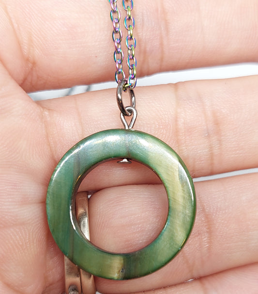 Green Rainbow Necklace