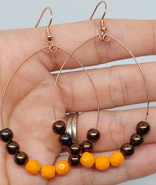 Autumn Hoop Earrings