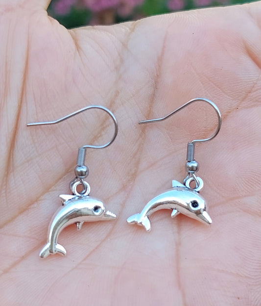 Dolphin Charm Earrings