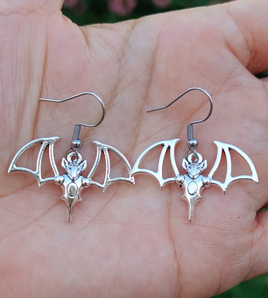 Bat Charm Earrings