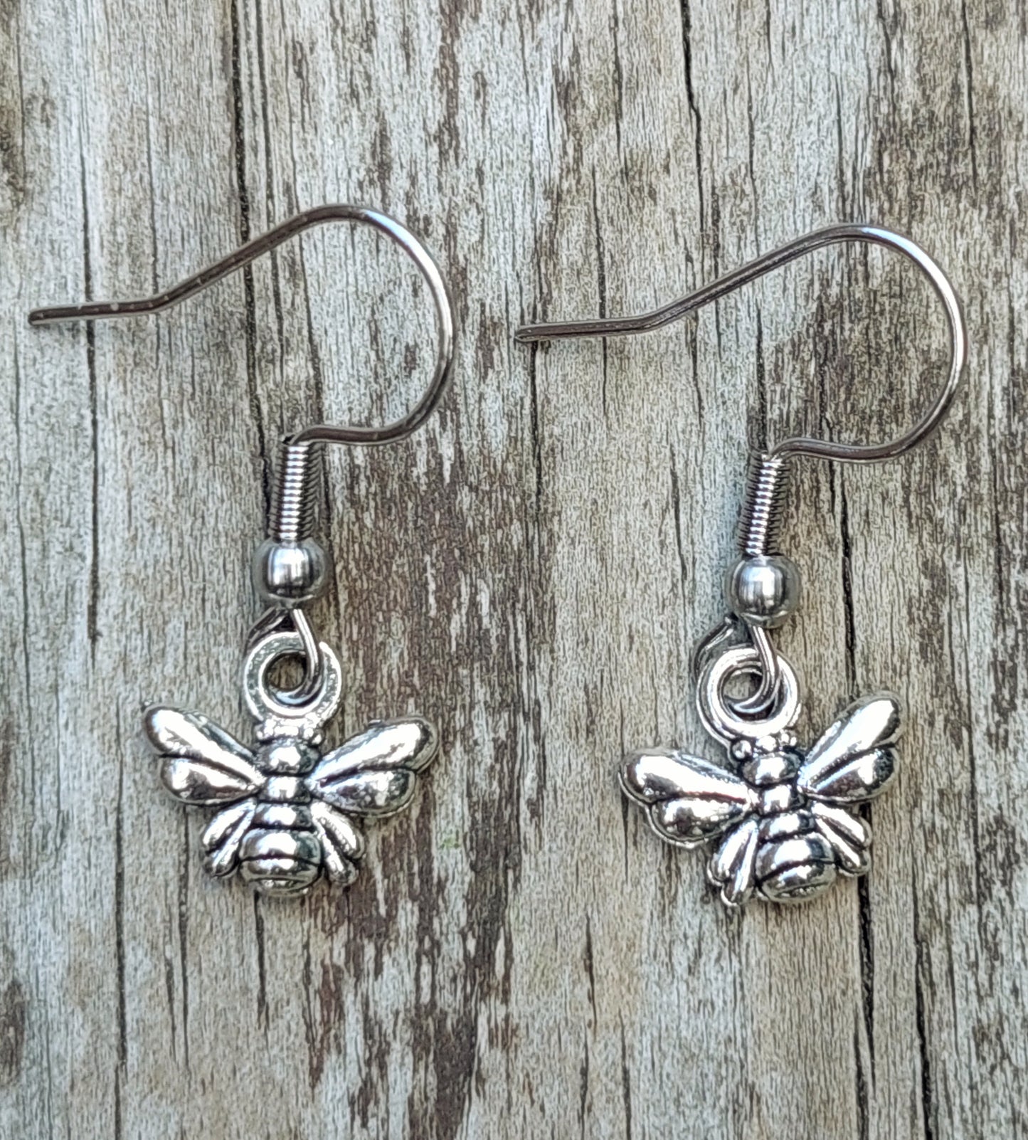 Mini Bee Charm Earrings