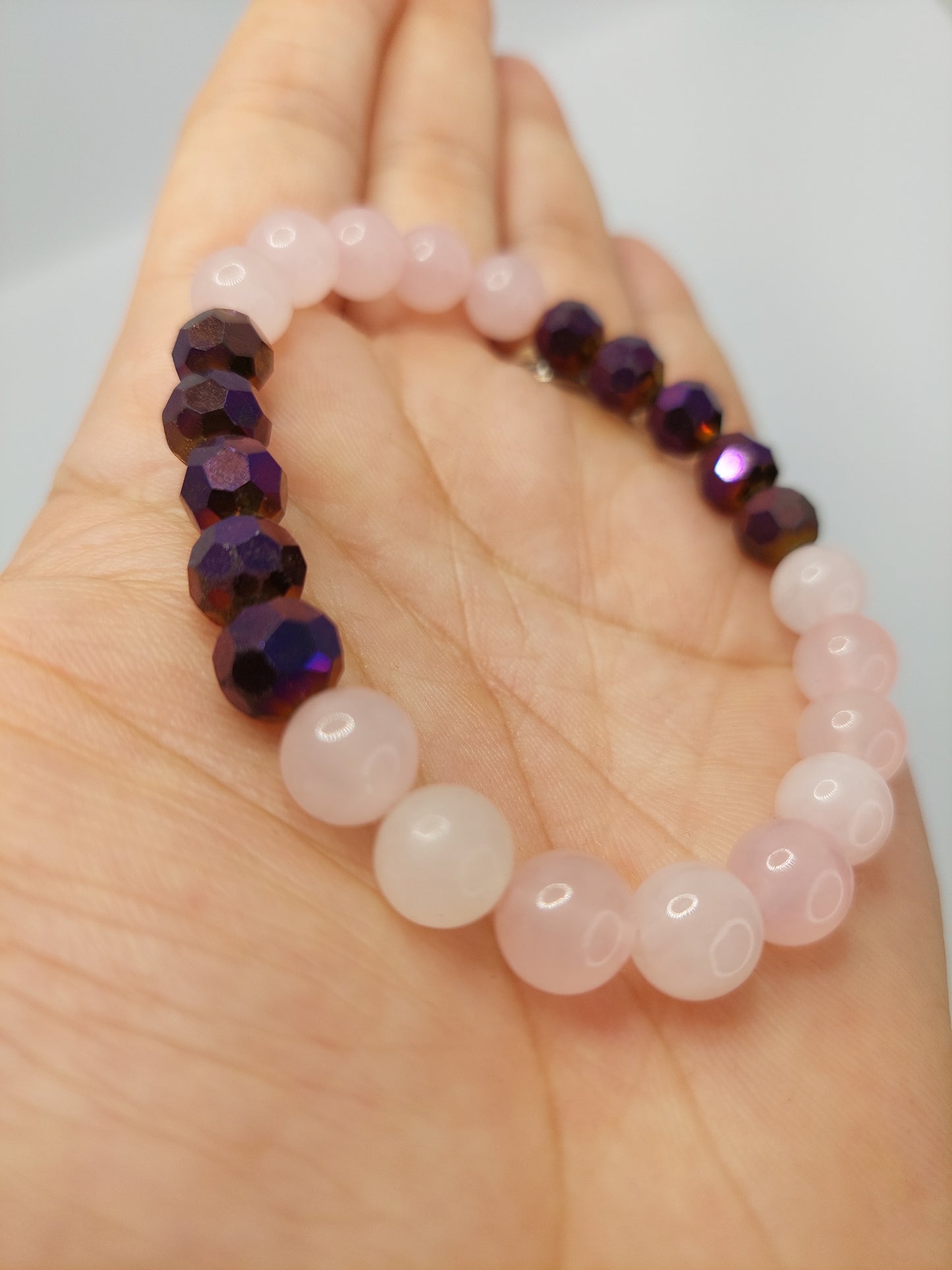 Pink Haze Elastic Stretch Bracelet