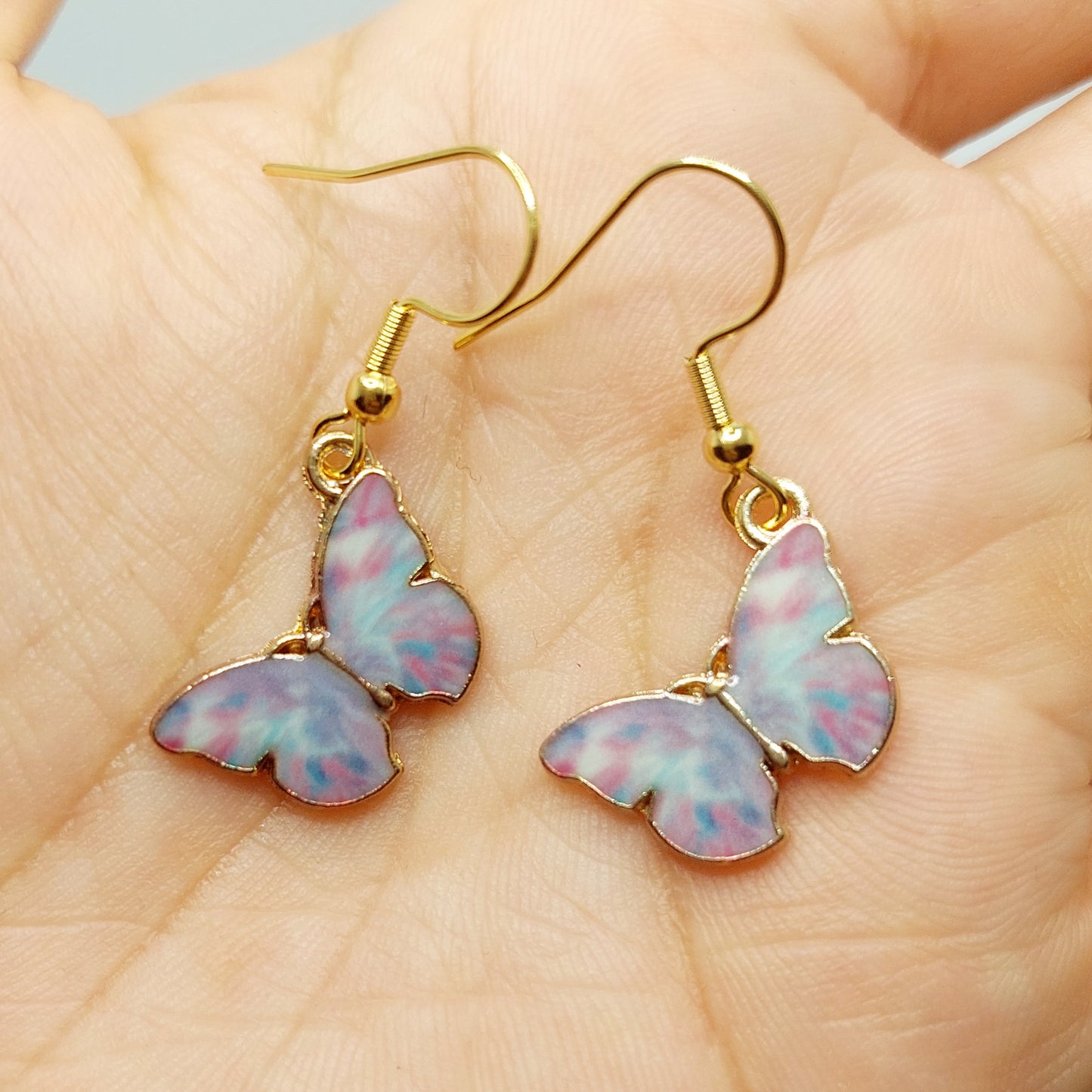 Colorful Butterfly Charm Earrings