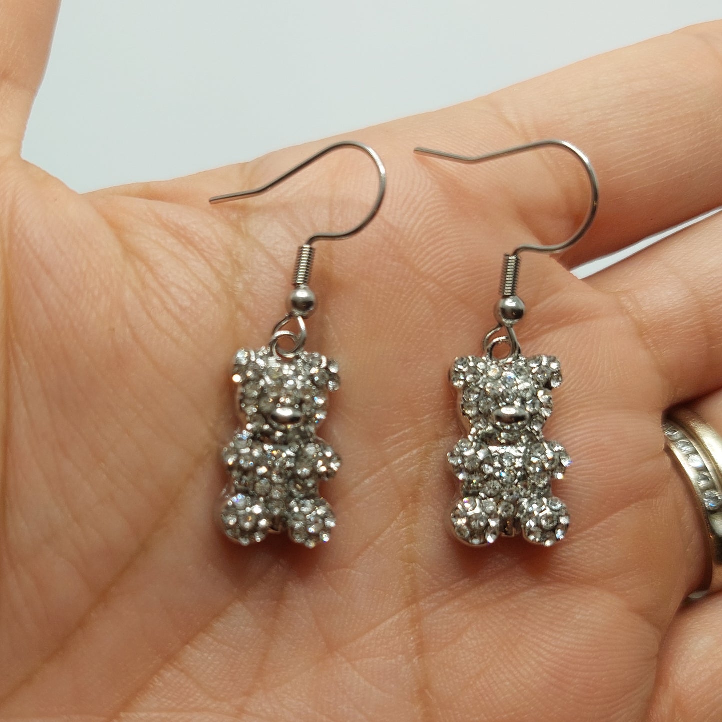 Rhinestone Gummy Charm Earrings