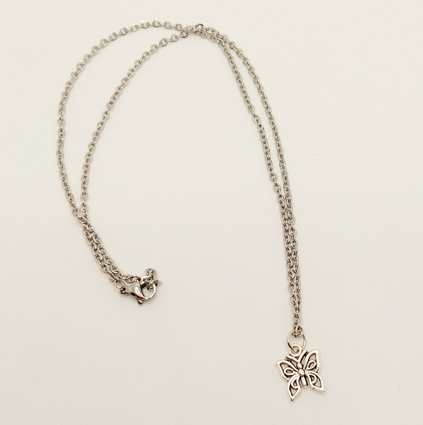 Mini Butterfly Charm Necklace