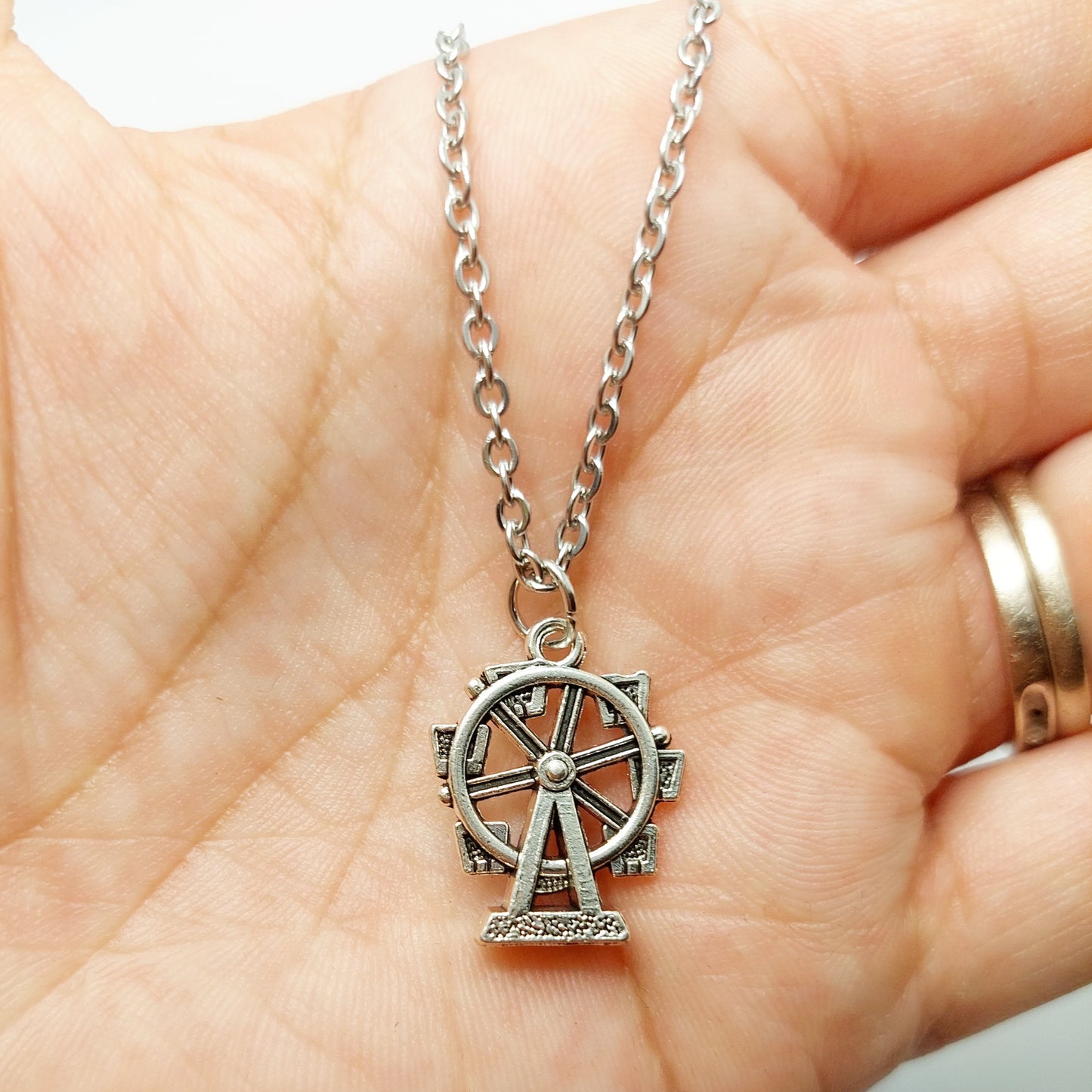 Ferris Wheel Charm Necklace