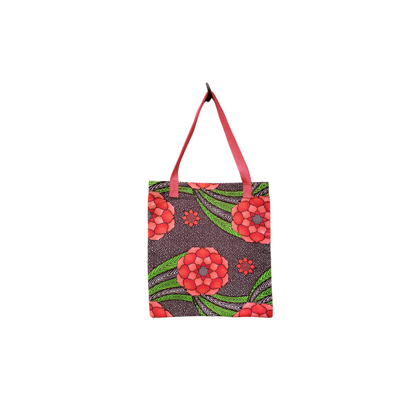 Red Floral Tote Bag