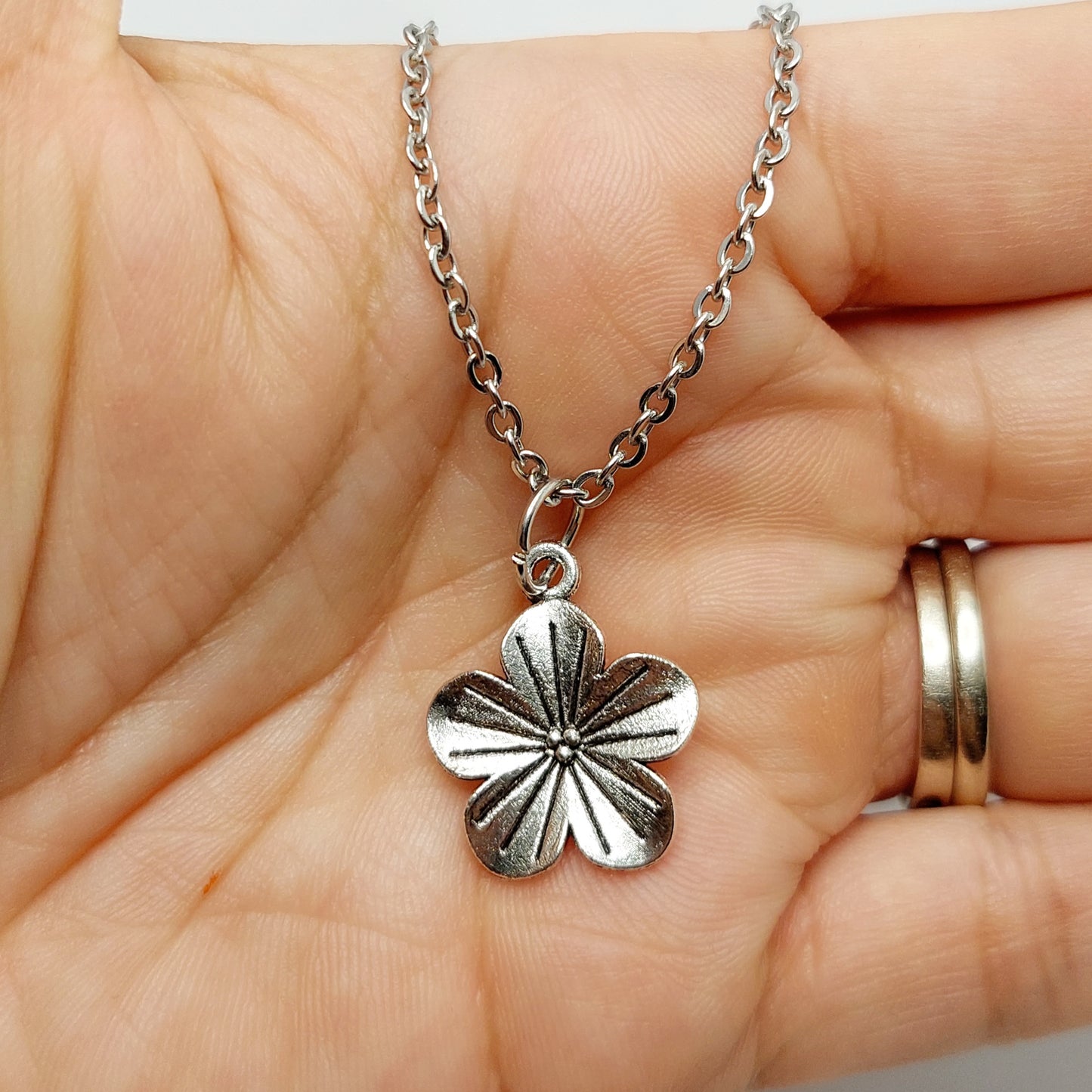 Hibiscus Charm Necklace