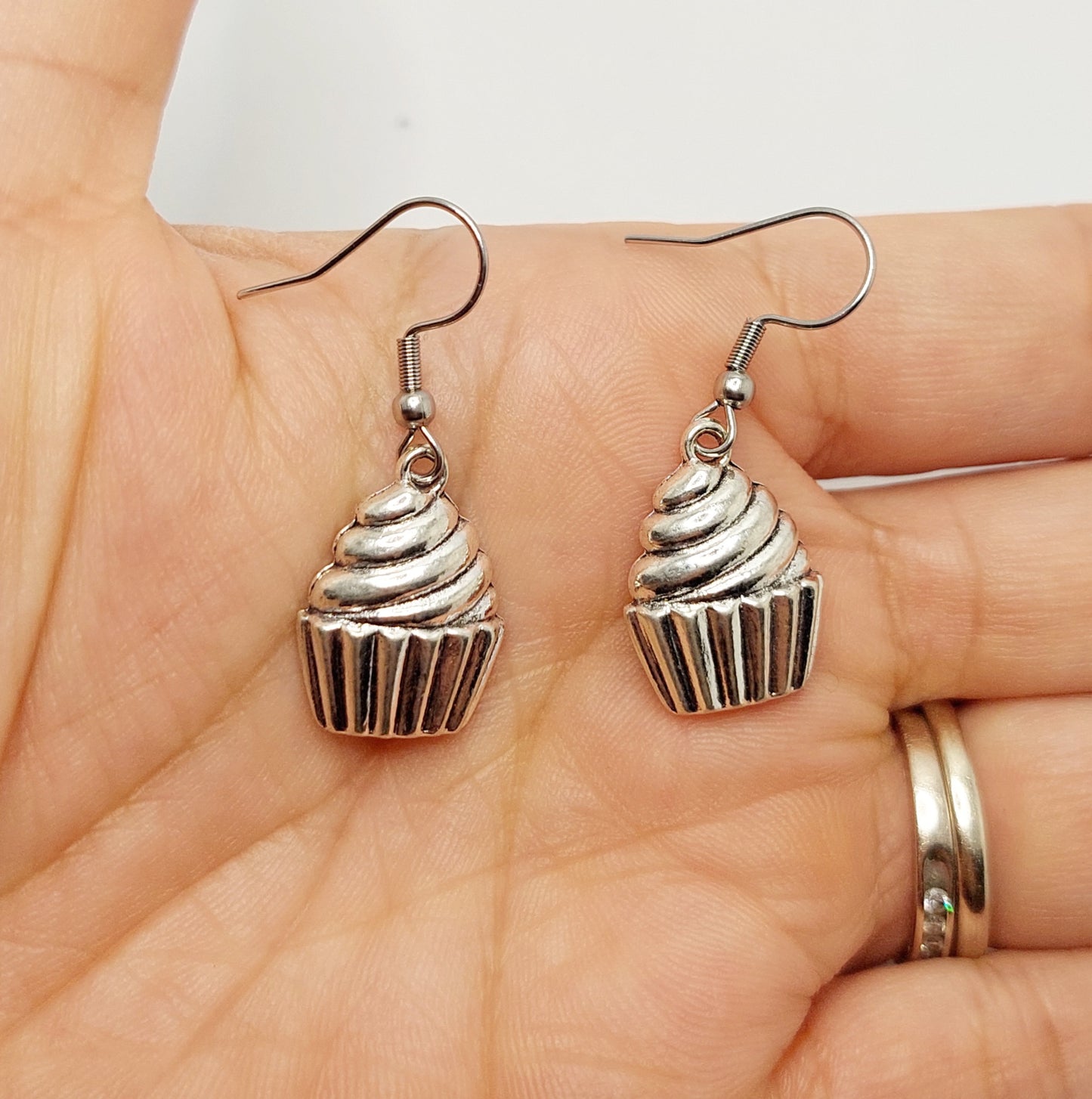 Cupcake Charm Earrings