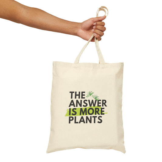 Answer is More Plants Tote Bag