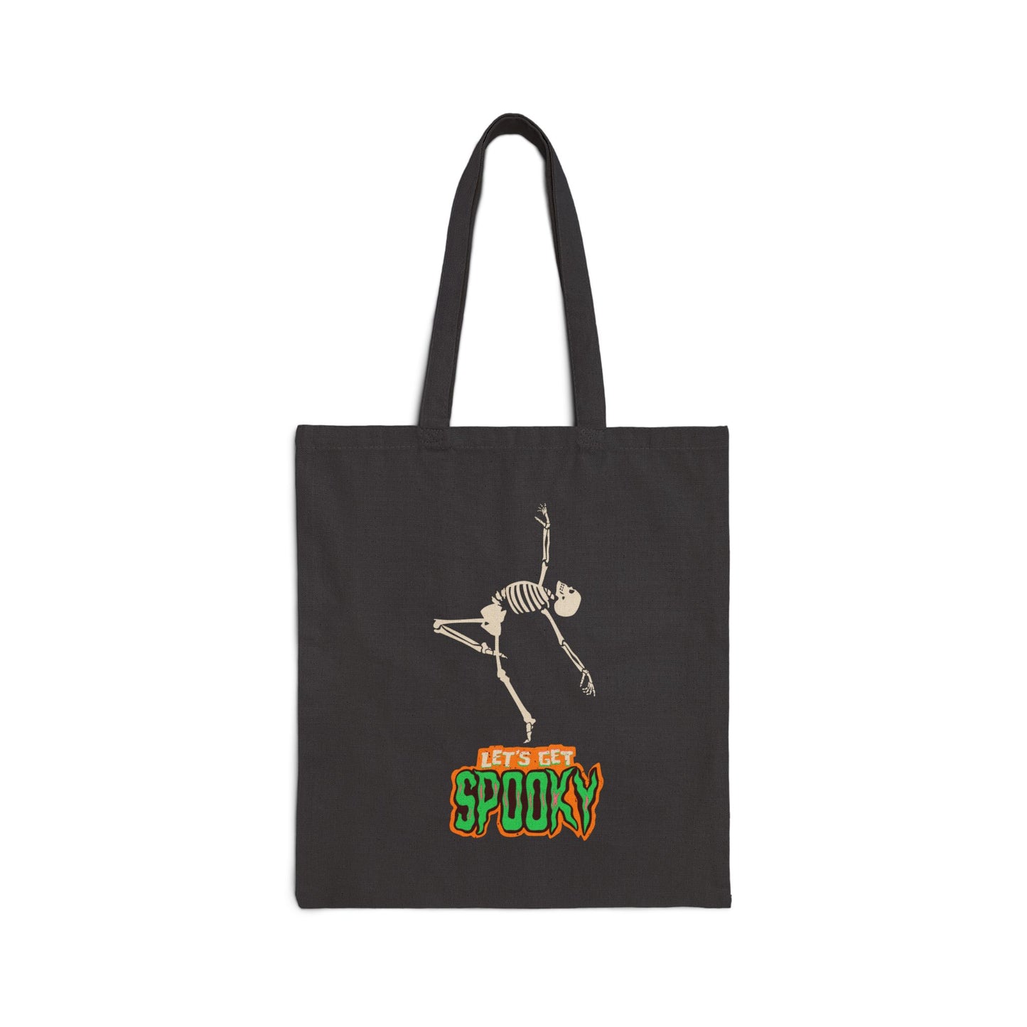 Get Spooky Skeleton Black Tote Bag