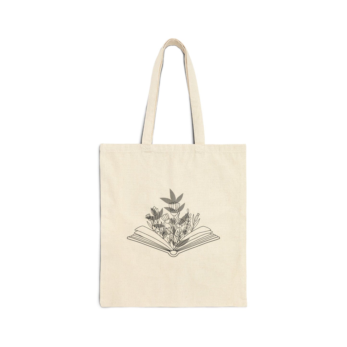 Floral Book Tote Bag