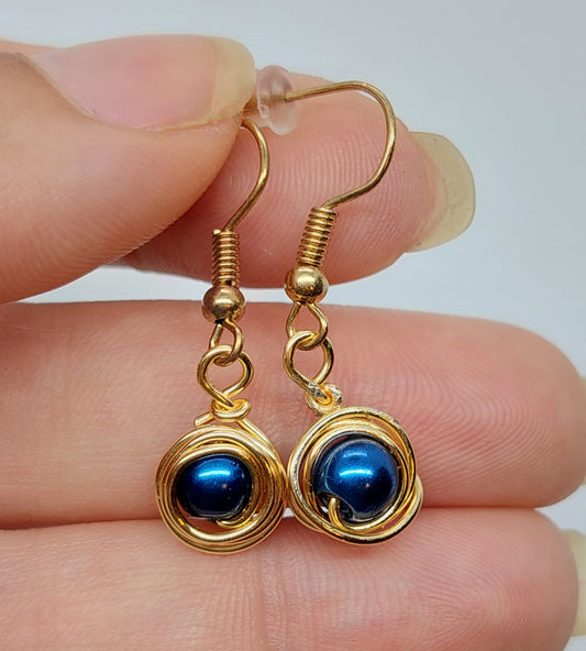 Sapphire Drop Earrings