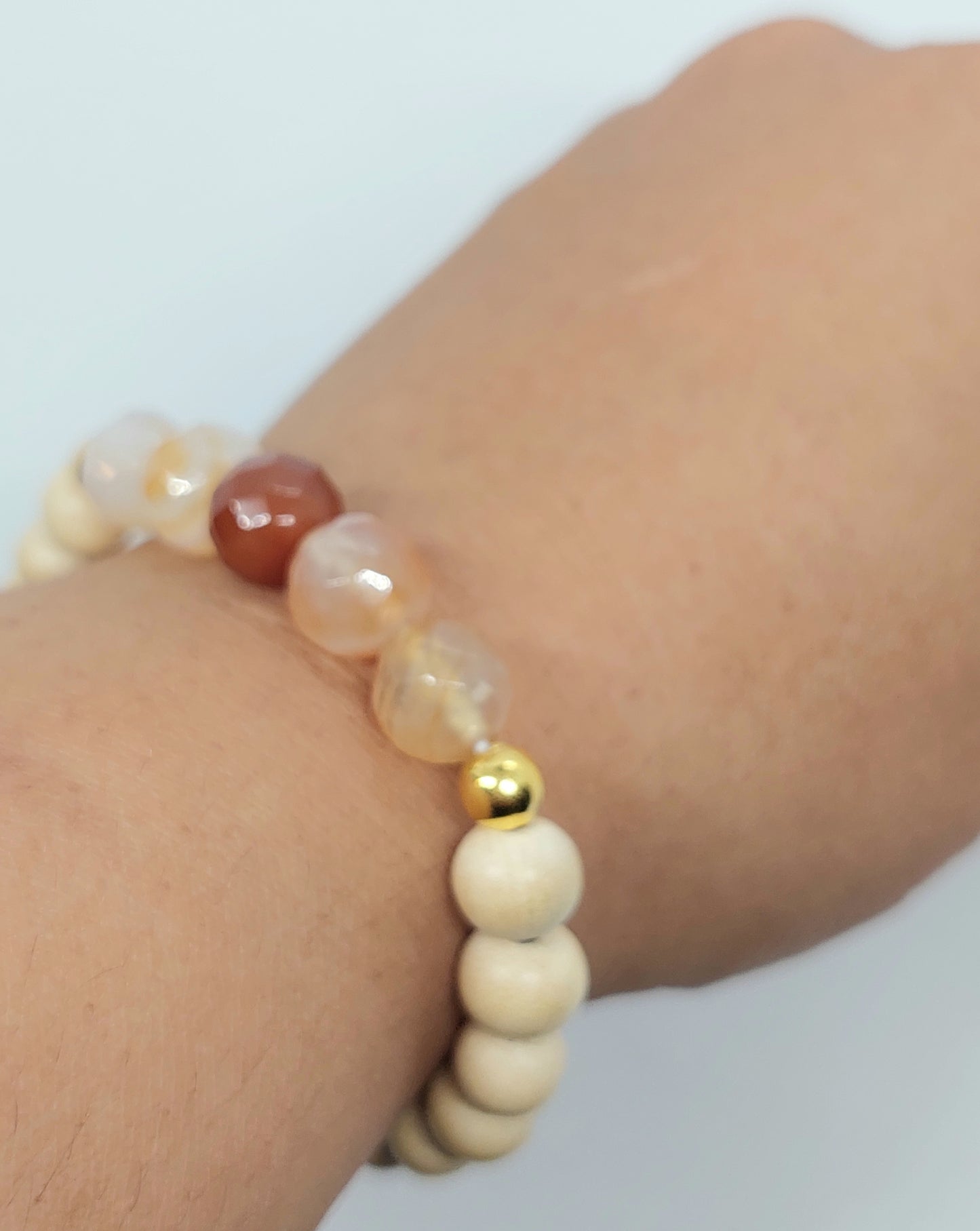 Ivory Elastic Stretch Bracelet