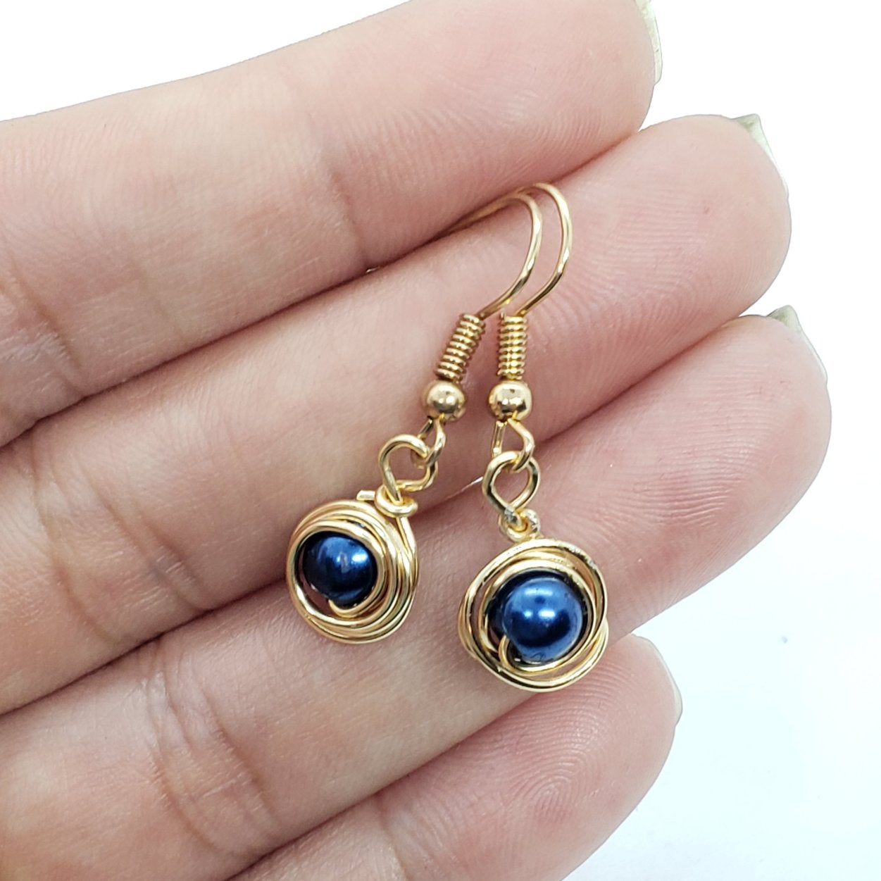 Sapphire Drop Earrings