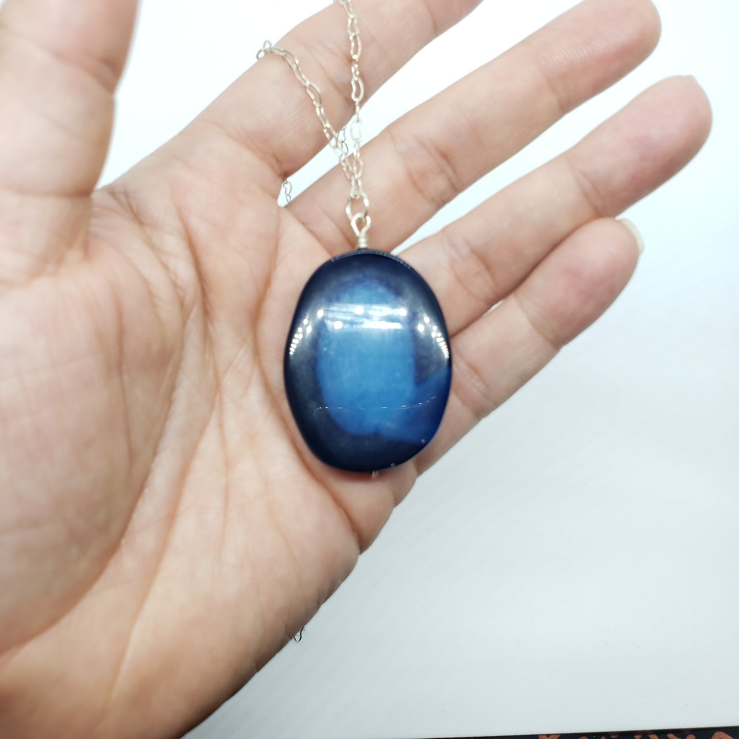 Blue Agate Necklace