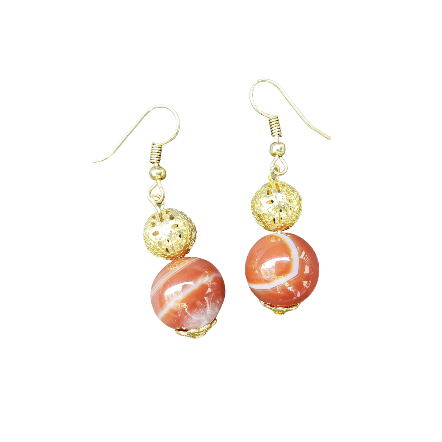 Red Drop Dangle Earrings