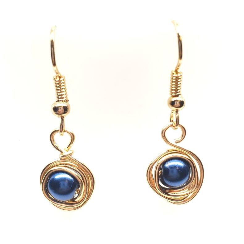 Sapphire Drop Earrings