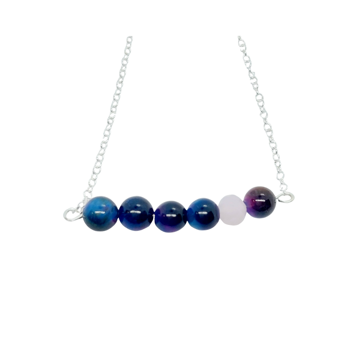 Galaxy Beaded Bar Necklace