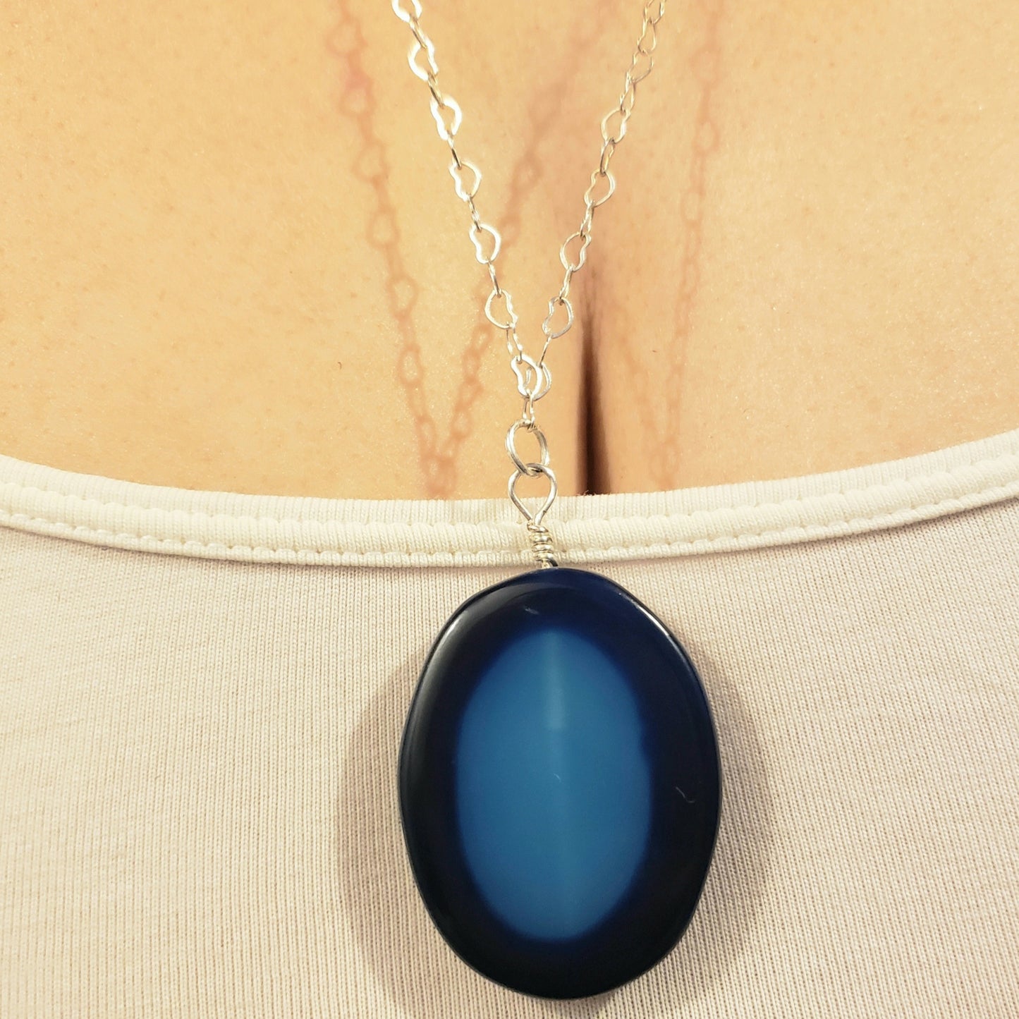 Blue Agate Necklace