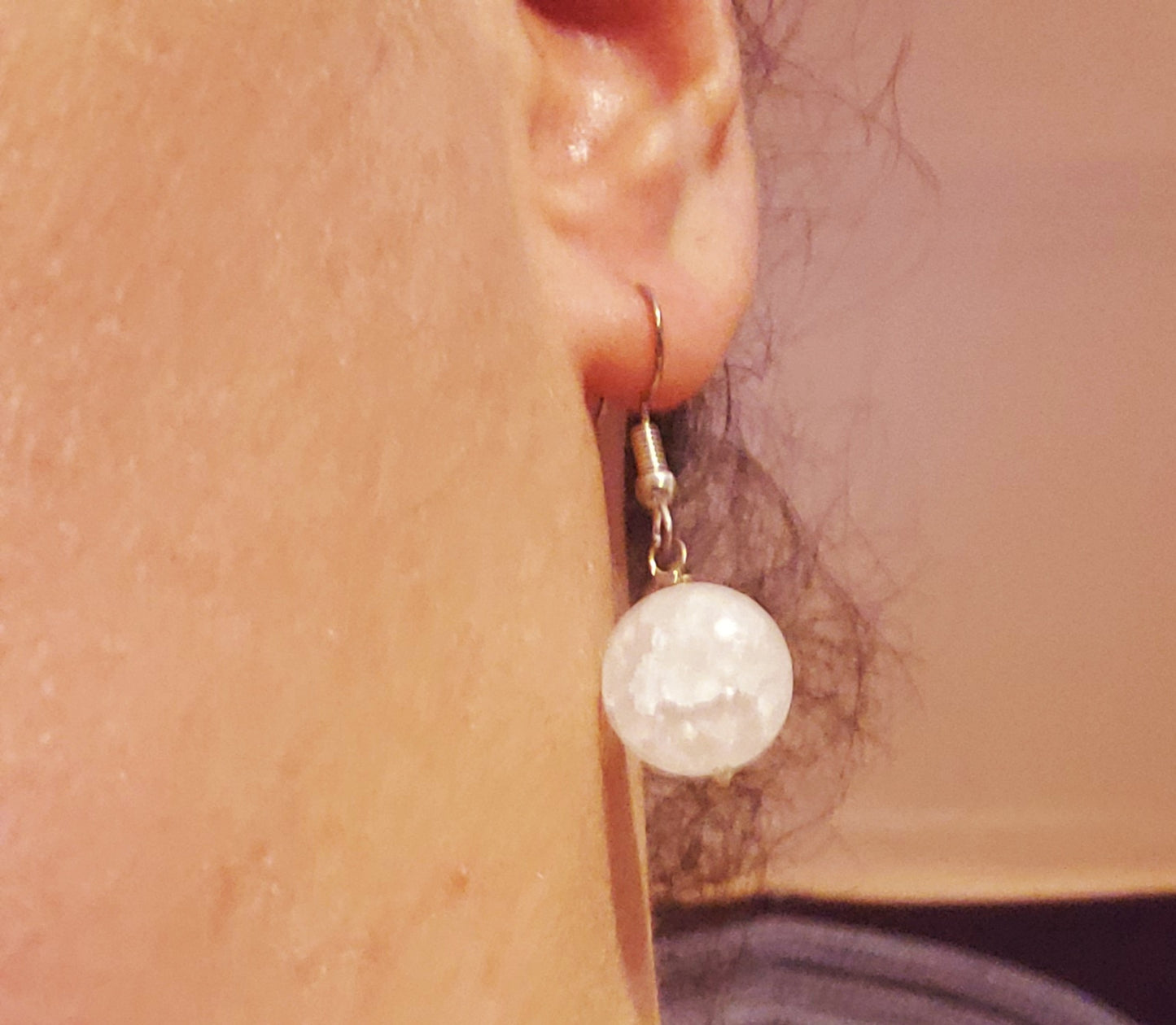 Snowball Drop Earrings